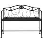 Banco de jardín de dos plazas 104 cm acero negro de vidaXL, Bancos de jardín - Ref: Foro24-318831, Precio: 88,99 €, Descuento: %