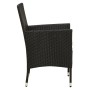 Garten Esszimmer Set 9 Stück und Kissen schwarz synthetischen Rattan von vidaXL, Gartensets - Ref: Foro24-3094847, Preis: 687...