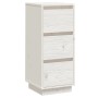 Solid white pine wood sideboard 32x34x75 cm by vidaXL, Sideboards - Ref: Foro24-813367, Price: 56,54 €, Discount: %