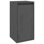 Wall cabinets 2 pcs solid gray pine wood 30x30x60 cm by vidaXL, Shelves and shelves - Ref: Foro24-813490, Price: 68,33 €, Dis...