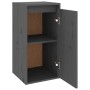 Wall cabinets 2 pcs solid gray pine wood 30x30x60 cm by vidaXL, Shelves and shelves - Ref: Foro24-813490, Price: 68,33 €, Dis...