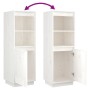 Aparador alto de madera maciza de pino banco 37x34x110 cm de vidaXL, Aparadores - Ref: Foro24-813516, Precio: 77,74 €, Descue...