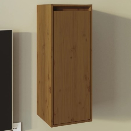 Honey brown solid pine wood wall cabinet 30x30x80 cm by vidaXL, Shelves and shelves - Ref: Foro24-813501, Price: 36,68 €, Dis...