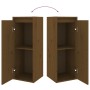 Honey brown solid pine wood wall cabinet 30x30x80 cm by vidaXL, Shelves and shelves - Ref: Foro24-813501, Price: 36,68 €, Dis...