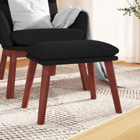 Black fabric footrest 45x29.5x35 cm by vidaXL, Ottomans - Ref: Foro24-341463, Price: 43,41 €, Discount: %