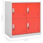 Locker cabinets 2 units of gray and red steel 90x45x92.5 cm by vidaXL, Lockers and storage cabinets - Ref: Foro24-3095225, Pr...