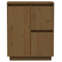 Aparador de madera maciza de pino marrón miel 60x34x75 cm de vidaXL, Aparadores - Ref: Foro24-813393, Precio: 58,99 €, Descue...