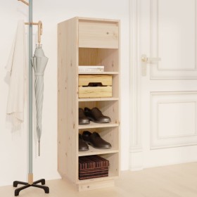 Solid pine wood shoe cabinet 30x34x105 cm by vidaXL, Shoe racks and shoe organizers - Ref: Foro24-813555, Price: 57,80 €, Dis...