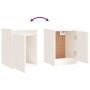 Wall cabinet 2 pcs solid white pine wood 30x30x40 cm by vidaXL, Shelves and shelves - Ref: Foro24-813478, Price: 61,38 €, Dis...