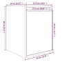 Wandschrank 2 Stk. aus massivem weißem Kiefernholz 30x30x40 cm von vidaXL, Regale und Regale - Ref: Foro24-813478, Preis: 61,...