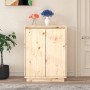 Solid pine wood shoe cabinet 60x35x80 cm by vidaXL, Shoe racks and shoe organizers - Ref: Foro24-813530, Price: 98,13 €, Disc...