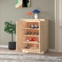 Solid pine wood shoe cabinet 60x35x80 cm by vidaXL, Shoe racks and shoe organizers - Ref: Foro24-813530, Price: 98,13 €, Disc...