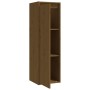 Solid pine honey brown wall-mounted cabinet 30x30x100 cm by vidaXL, Shelves and shelves - Ref: Foro24-813511, Price: 62,92 €,...