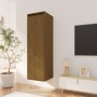 Solid pine honey brown wall-mounted cabinet 30x30x100 cm by vidaXL, Shelves and shelves - Ref: Foro24-813511, Price: 62,92 €,...