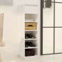 Mueble zapatero de madera maciza de pino blanco 30x34x105 cm de vidaXL, Zapateros y organizadores de calzado - Ref: Foro24-81...