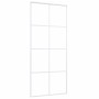 ESG glass and aluminum sliding door 90x205 cm white by vidaXL, Doors for the home - Ref: Foro24-151672, Price: 175,61 €, Disc...