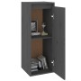 Grauer Wandschrank aus massivem Kiefernholz, 30 x 30 x 80 cm von vidaXL, Regale und Regale - Ref: Foro24-813499, Preis: 47,08...