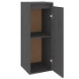 Grauer Wandschrank aus massivem Kiefernholz, 30 x 30 x 80 cm von vidaXL, Regale und Regale - Ref: Foro24-813499, Preis: 47,08...