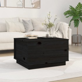 Mesa de centro de madera maciza de pino negro 60x50x35 cm de vidaXL, Mesas de centro - Ref: Foro24-813419, Precio: 78,99 €, D...