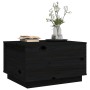 Solid black pine wood coffee table 60x50x35 cm by vidaXL, Coffee table - Ref: Foro24-813419, Price: 78,99 €, Discount: %