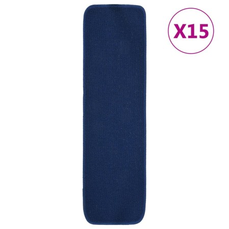 Stufenmatte 15 Stück marineblau rechteckig 75x20 cm von vidaXL, Treppenmatten - Ref: Foro24-340399, Preis: 38,43 €, Rabatt: %