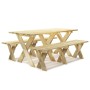 Garden dining set 3 pieces impregnated pine wood by vidaXL, Garden sets - Ref: Foro24-3096629, Price: 228,62 €, Discount: %