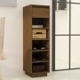 Mueble zapatero de madera maciza pino marrón miel 30x34x105 cm de vidaXL, Zapateros y organizadores de calzado - Ref: Foro24-...