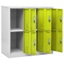 Locker cabinets 2 units of gray and green steel 90x45x92.5 cm by vidaXL, Lockers and storage cabinets - Ref: Foro24-3095234, ...