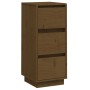 Aparador de madera maciza de pino marrón miel 32x34x75 cm de vidaXL, Aparadores - Ref: Foro24-813371, Precio: 47,99 €, Descue...