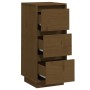 Aparador de madera maciza de pino marrón miel 32x34x75 cm de vidaXL, Aparadores - Ref: Foro24-813371, Precio: 47,99 €, Descue...