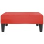 Reposapiés de cuero sintético rojo 78x56x32 cm de vidaXL, Otomanas - Ref: Foro24-337713, Precio: 47,83 €, Descuento: %