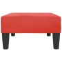 Reposapiés de cuero sintético rojo 78x56x32 cm de vidaXL, Otomanas - Ref: Foro24-337713, Precio: 47,83 €, Descuento: %