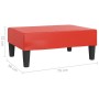 Reposapiés de cuero sintético rojo 78x56x32 cm de vidaXL, Otomanas - Ref: Foro24-337713, Precio: 47,83 €, Descuento: %