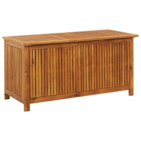 Caja de almacenaje de jardín madera maciza acacia 113x50x58 cm de vidaXL, Cajas de almacenaje para exteriores - Ref: Foro24-3...