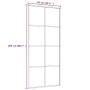 Schiebetür ESG Glas und Aluminium weiß 90x205 cm von vidaXL, Türen für zu Hause - Ref: Foro24-151673, Preis: 199,72 €, Rabatt: %