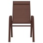 Stackable garden chairs 6 units brown textilene by vidaXL, Garden chairs - Ref: Foro24-318785, Price: 262,99 €, Discount: %