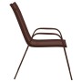 Stackable garden chairs 6 units brown textilene by vidaXL, Garden chairs - Ref: Foro24-318785, Price: 262,99 €, Discount: %