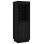 Aparador alto de madera maciza de pino negro 37x34x110 cm de vidaXL, Aparadores - Ref: Foro24-813519, Precio: 74,69 €, Descue...