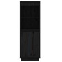 Aparador alto de madera maciza de pino negro 37x34x110 cm de vidaXL, Aparadores - Ref: Foro24-813519, Precio: 74,69 €, Descue...