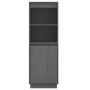 Tall sideboard in solid gray pine wood 37x34x110 cm by vidaXL, Sideboards - Ref: Foro24-813517, Price: 60,69 €, Discount: %