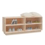 Solid pine wood shoe cabinet 110x34x45 cm by vidaXL, Shoe racks and shoe organizers - Ref: Foro24-813540, Price: 69,27 €, Dis...