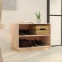 Armario zapatero de madera maciza de pino 60x34x45 cm de vidaXL, Zapateros y organizadores de calzado - Ref: Foro24-813545, P...