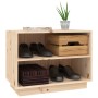 Armario zapatero de madera maciza de pino 60x34x45 cm de vidaXL, Zapateros y organizadores de calzado - Ref: Foro24-813545, P...