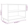 Solid pine wood shoe cabinet 60x34x45 cm by vidaXL, Shoe racks and shoe organizers - Ref: Foro24-813545, Price: 33,54 €, Disc...