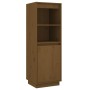 Aparador alto de madera maciza de pino marrón miel 37x34x110 cm de vidaXL, Aparadores - Ref: Foro24-813518, Precio: 66,99 €, ...