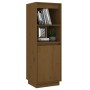 Aparador alto de madera maciza de pino marrón miel 37x34x110 cm de vidaXL, Aparadores - Ref: Foro24-813518, Precio: 66,99 €, ...