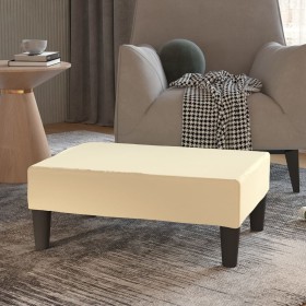 Cream synthetic leather stool 78x56x32 cm by vidaXL, Ottomans - Ref: Foro24-337709, Price: 71,99 €, Discount: %