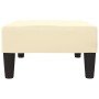 Cream synthetic leather stool 78x56x32 cm by vidaXL, Ottomans - Ref: Foro24-337709, Price: 71,61 €, Discount: %