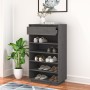 Shoe cabinet made of solid gray pine wood 60x34x105 cm by vidaXL, Shoe racks and shoe organizers - Ref: Foro24-813552, Price:...