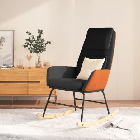 Silla mecedora de tela negro de vidaXL, Mecedoras - Ref: Foro24-341335, Precio: 111,99 €, Descuento: %